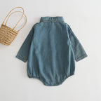 2020 Spring New Baby Soft Denim Bodysuit for Fall