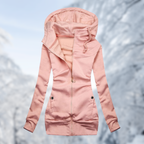Medium Long Loose Hooded Sweater Coat for Women
