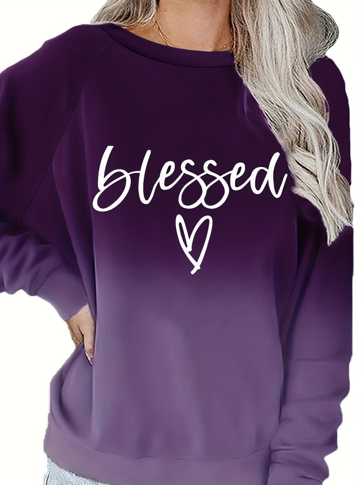 Women's Fashion Sweatshirt with Letter Print Design | Streetwear