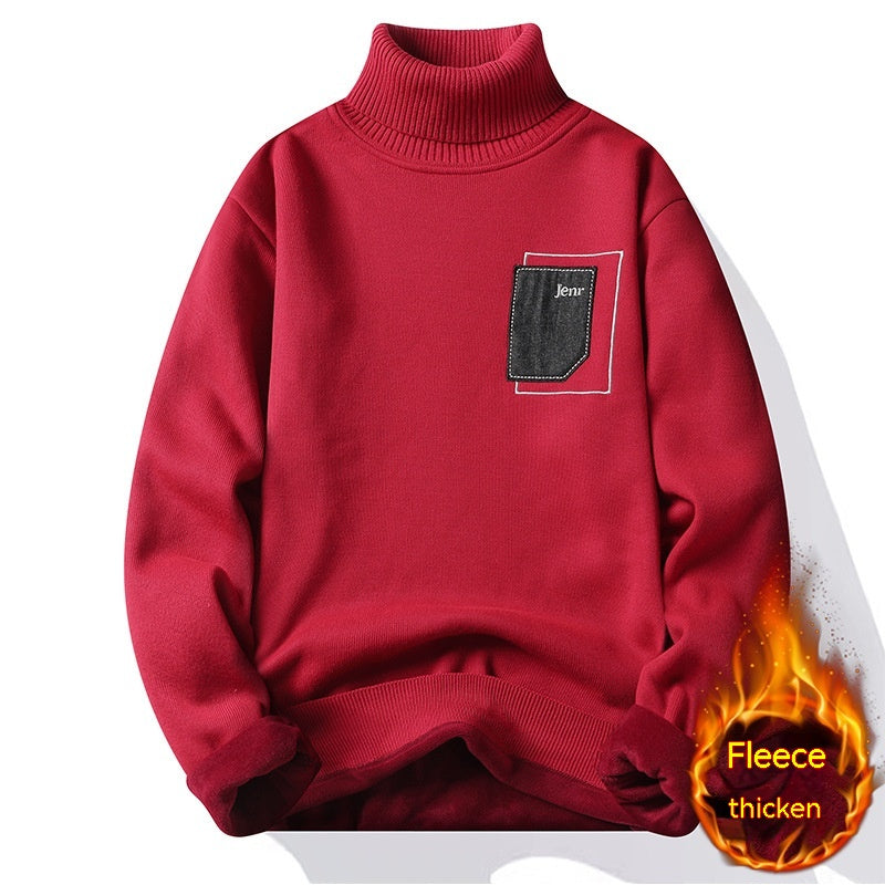 Men's Loose Velvet Sweater for Fall and Winter