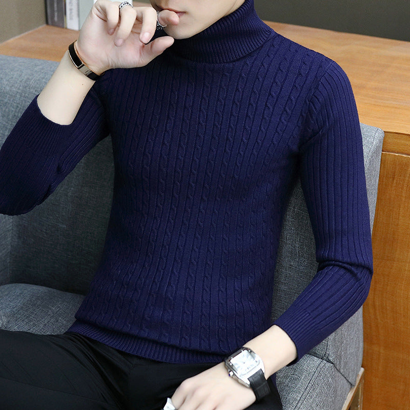Slim-fit High Neck Sweater for Men