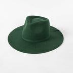 Ribbon Bow Casual Crown Wool Jazz Hat | Embroidered Cap