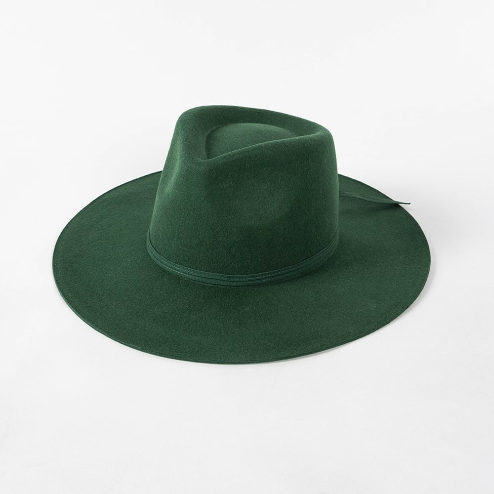 Ribbon Bow Casual Crown Wool Jazz Hat | Embroidered Cap