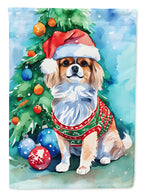 Tibetan Spaniel Christmas House Flag
