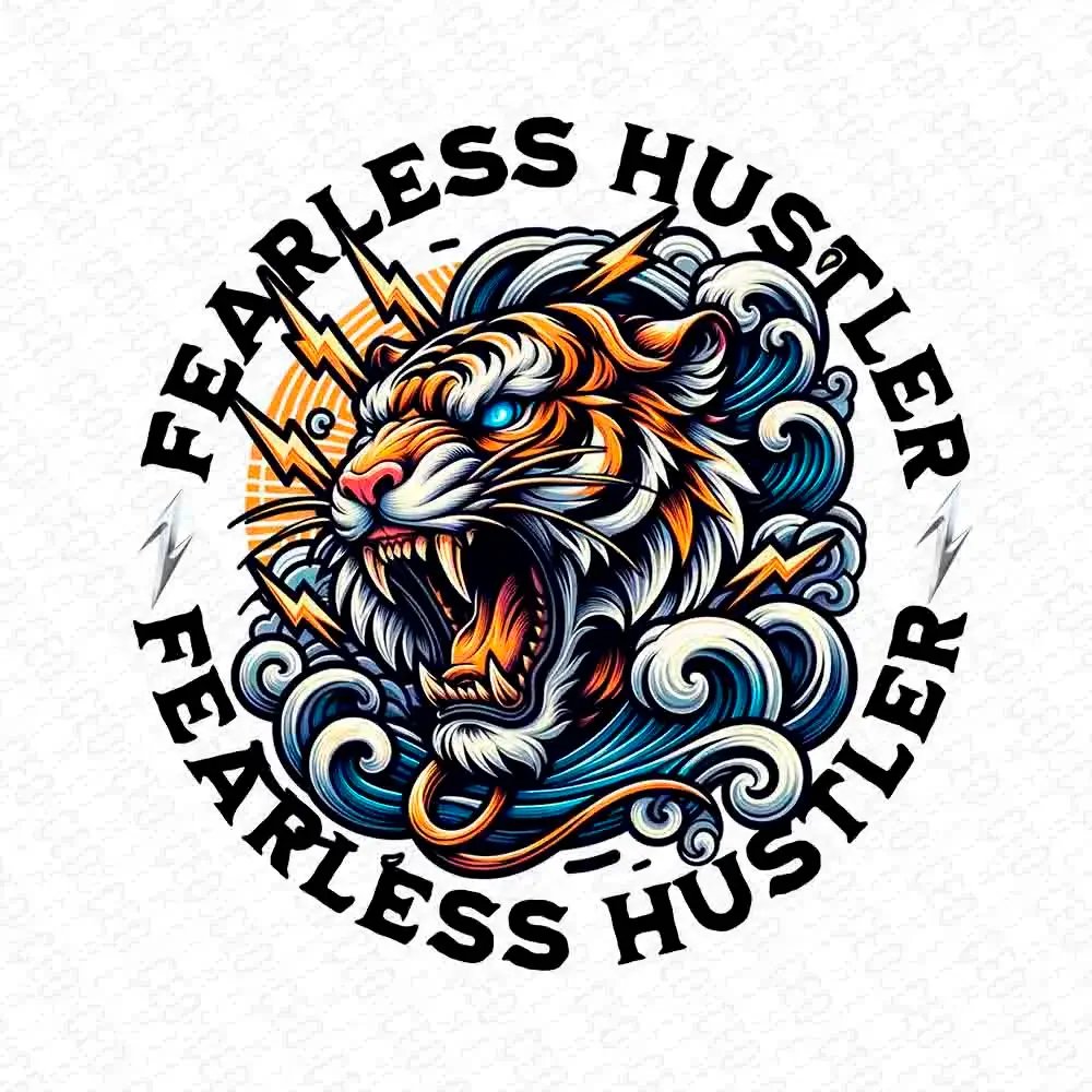 Fearless Hustler Back Print Unisex Hoodie | Streetwear