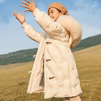 Girls' New Long Winter Down Jacket
