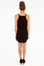 Sleeveless Chiffon Dress with Spaghetti Straps