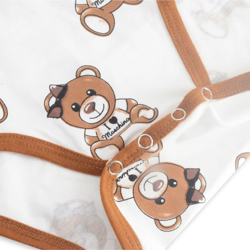 Baby White Bear Romper Bodysuit