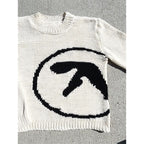 Men's Oversized Aphex Twin Knit Winter Sweater Top