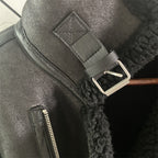 TAOP&ZA Men's Faux Lamb Fur Jacket for Fall/Winter