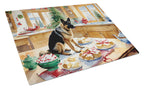 German Shepherd Christmas Cookies Glass Cutting Board