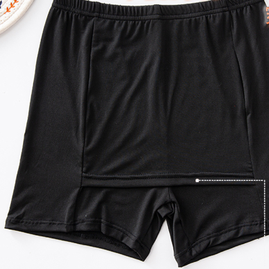 Women's High-Waist Double-Layer Safety Shorts
