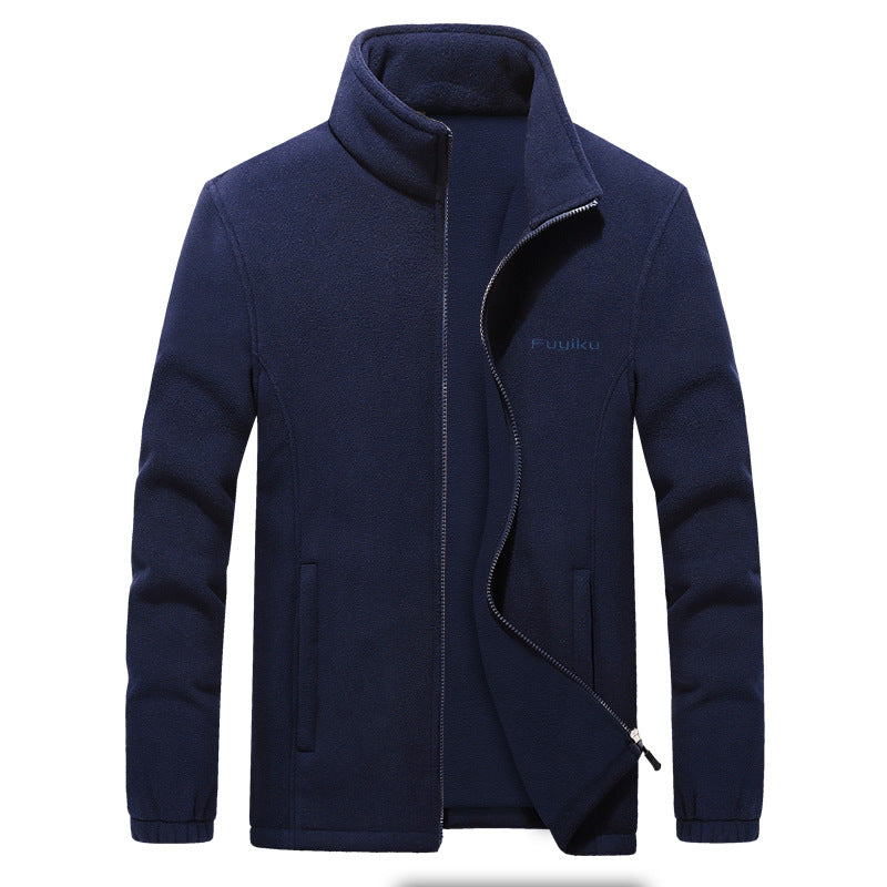 Men's Casual Fleece Jacket for Fall and Winter