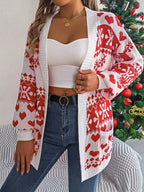 Women's Christmas Reindeer Cardigan Sweater