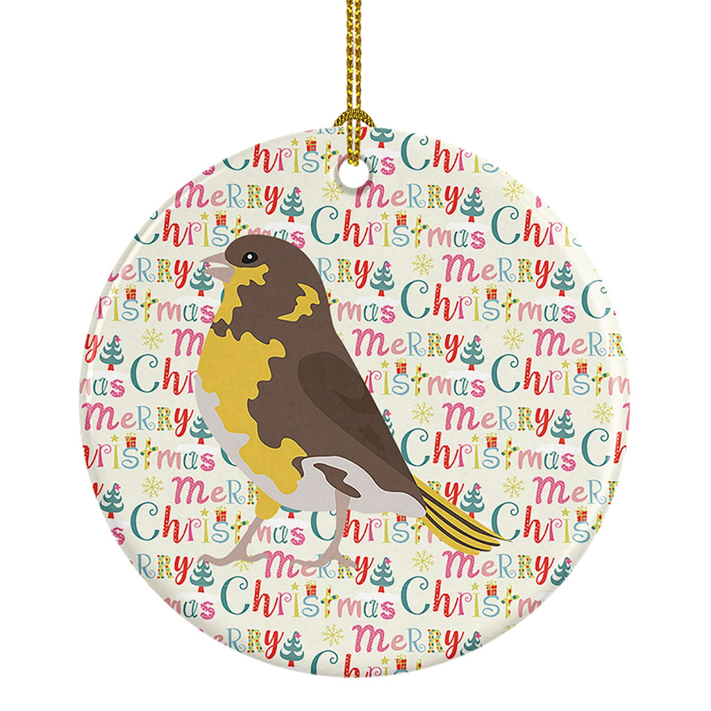 Spanish Canary Christmas Ceramic Ornament