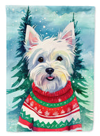 Westie Christmas Garden Flag
