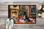 Keeshond Cozy Christmas Doormat