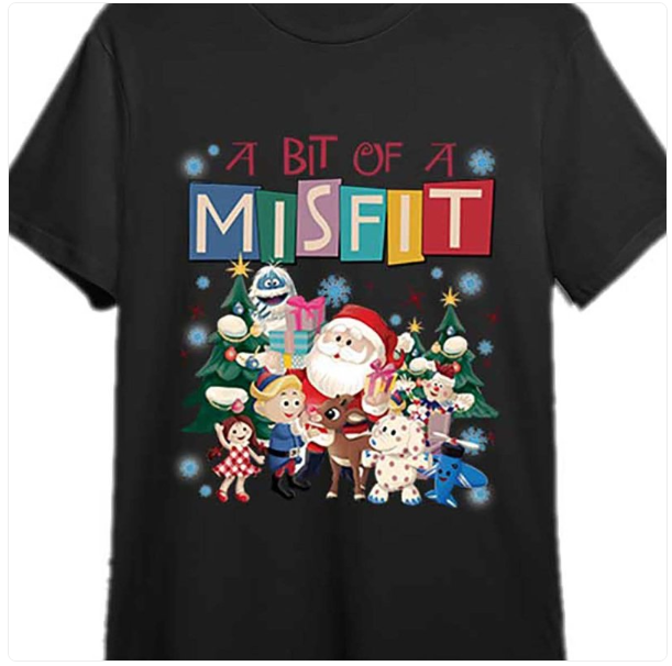 Red Nose Rudolf Reindeer Christmas T-shirt | Streetwear