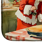 Bullmastiff Christmas Cookies Dish Drying Mat