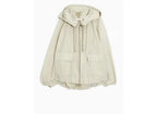 Linen Blend Zipper Coat for Fashionable Style
