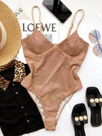 Glitter Push Up Monokini Swimsuit for Women