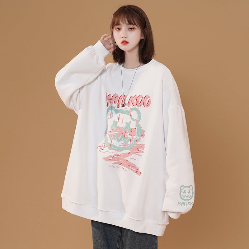 Trendy Women's American Hiphop Sweater Top