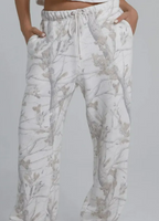 Women's Camouflage Hoodie Maple Leaf Print Sweatshirt Suit | Streetwear