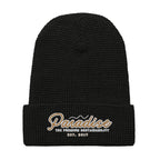 Premium Paradise Waffle Beanie | Embroidered Cap