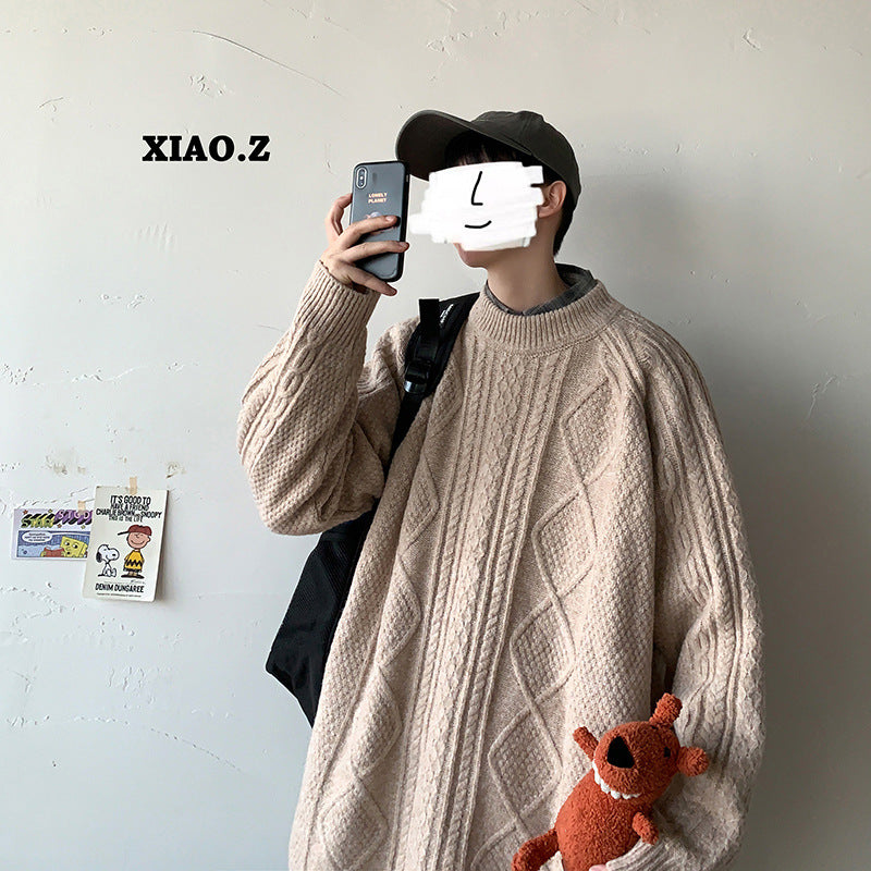 Loose Fit All-Match Lazy Wind Sweater for Boys