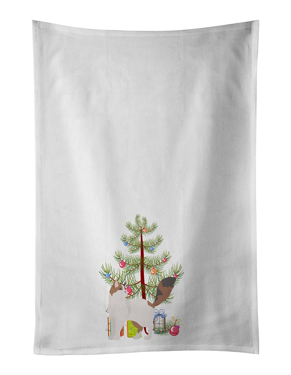 Turkish Van Cat Christmas Kitchen Towel Set of 2