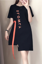 2020 Summer Women's Loose Korean Style Letter Dress
