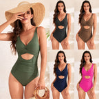 New Amazon Women's Cross-Back High-Waist Swimsuit