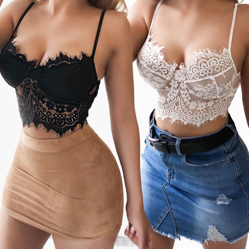 Black Lace Wireless Bralette