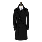 Men's Waterproof Long Slim Windbreaker for Autumn/Winter