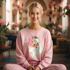 Santa Claus Pattern Women's Long Sleeve Sweater