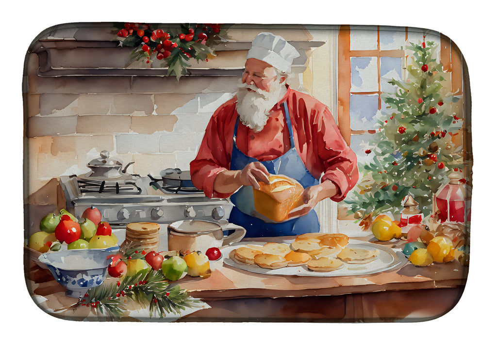 Cookies with Santa Claus Weihnachtsmann Dish Drying Mat