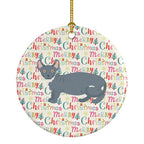 Dwelf #2 Cat Christmas Ceramic Ornament