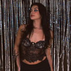 Women's Lace See-through Sexy Suspenders Casual Tank Top