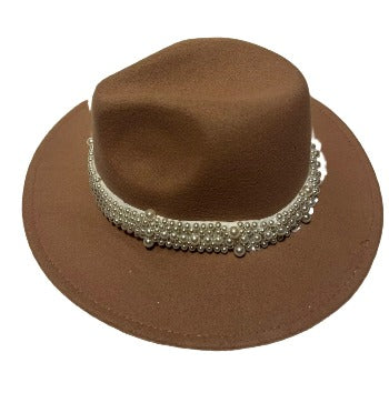 Wool Jazz Fedora Hats | Embroidered Cap