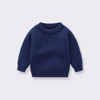 Baby Boys Girls Children Autumn And Winter Loose Knitted Coat Sweater