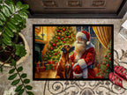 Rhodesian Ridgeback and Santa Claus Doormat