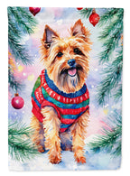 Australian Terrier Christmas House Flag