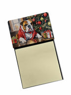 English Bulldog Cozy Christmas Sticky Note Holder