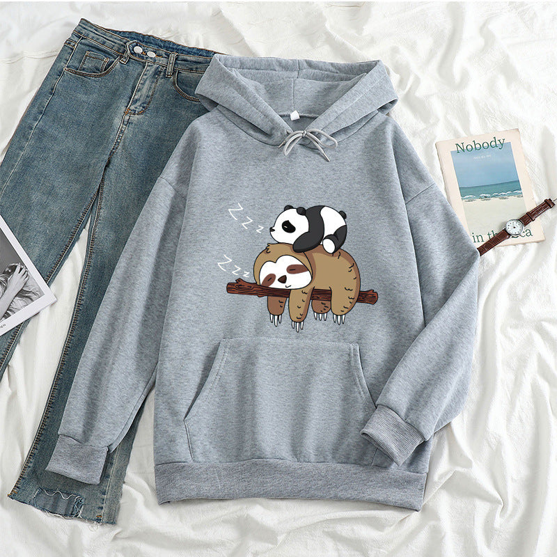 Women's Casual Pullover with Anime Print Long Sleeves | Streetwear