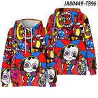 Magical Digital Circus Cartoon Hoodie for Kids | Streetwear