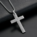 Lord's Prayer Cross Pendant Necklace
