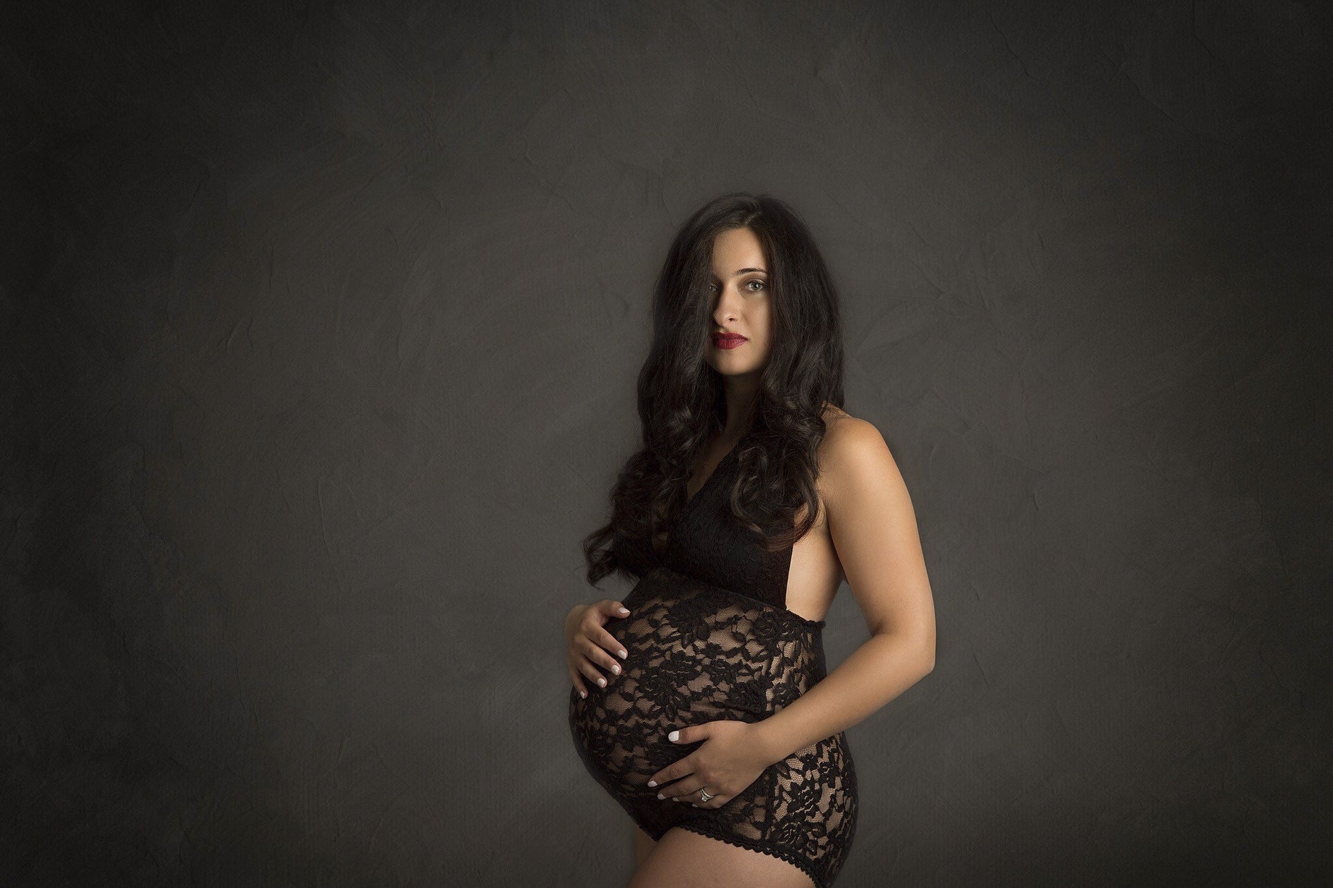 Lace Backless Maternity Lingerie with Neck Strap