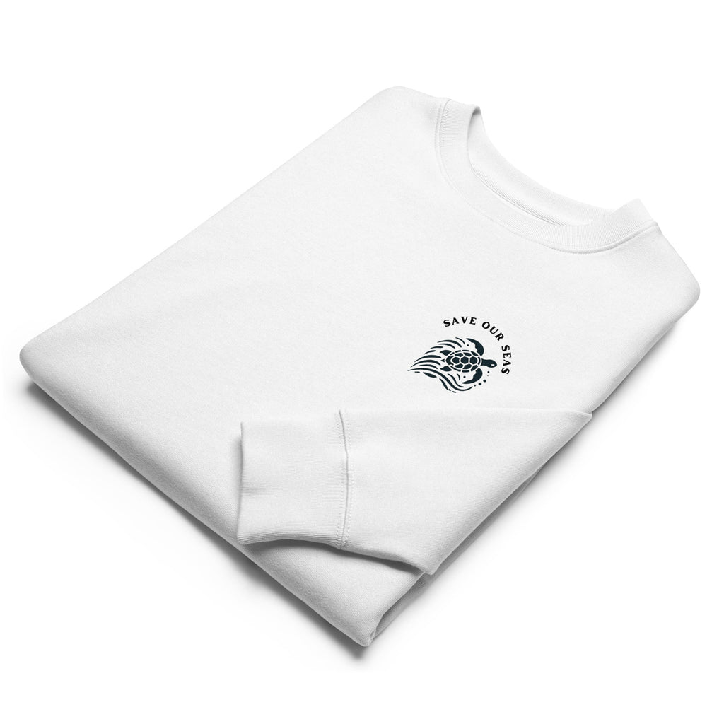 Save Our Seas Eco Sea Turtle Sweatshirt – 100% Organic Cotton Unisex Sweatshirt | Streetwear