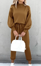 Solid Color Turtleneck Hoodie | Streetwear