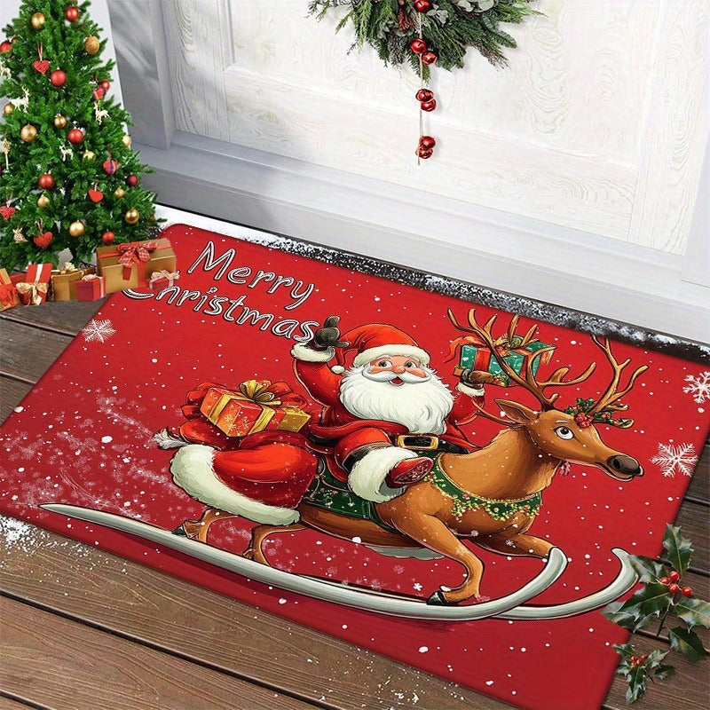 Christmas Non-Slip Water-Absorbing Door Mat